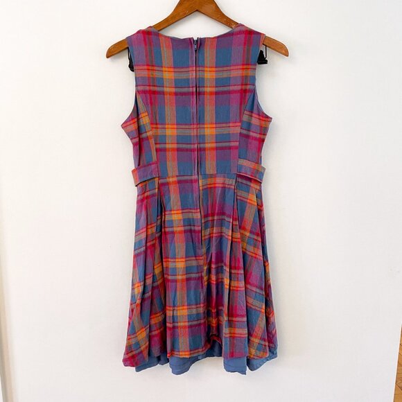 ModCloth Something Sixties Plaid Dress, Size 8 - Picture 3 of 5